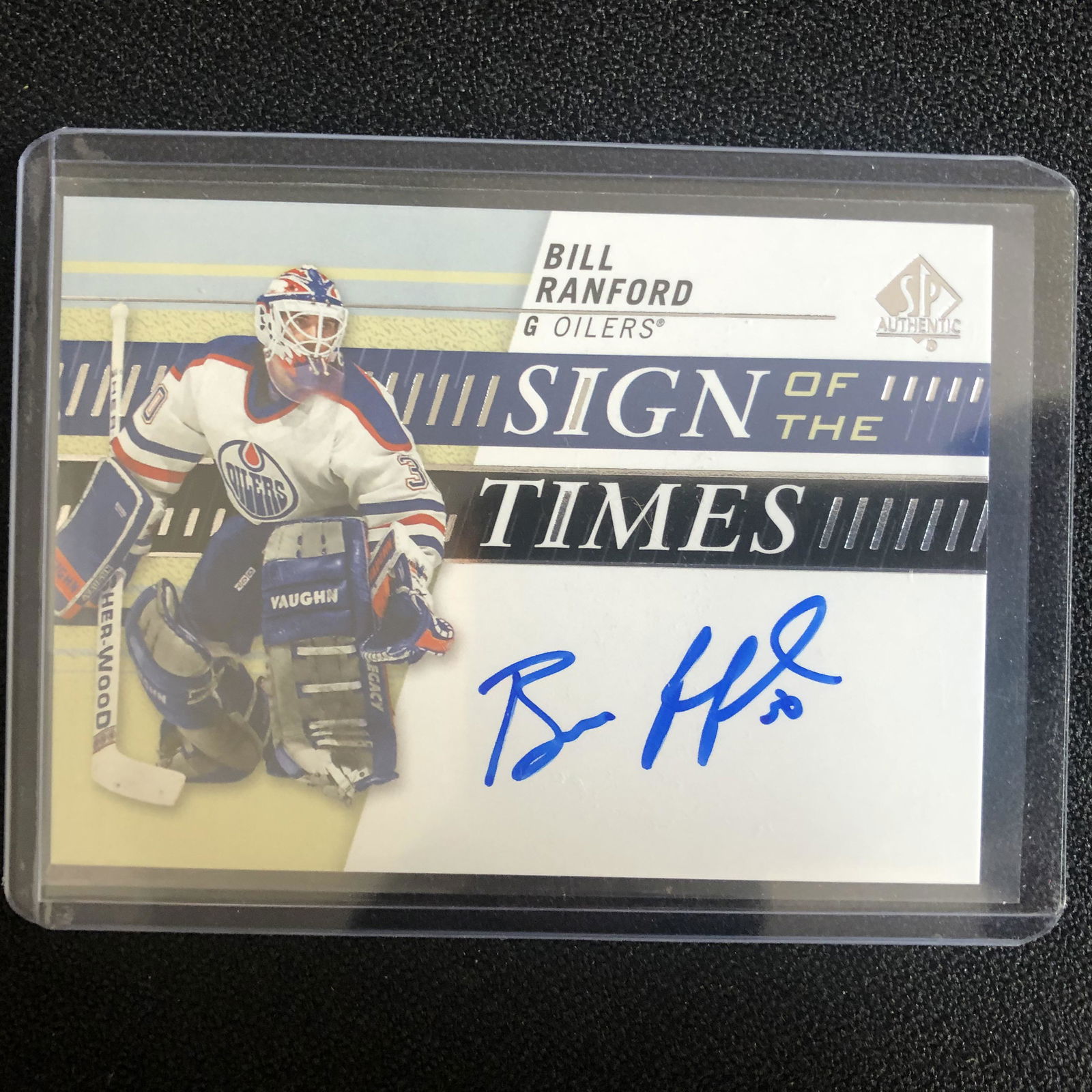 2019-20 SP Authentic Sign Of the Times Bill Ranford #SO (1 of 1)