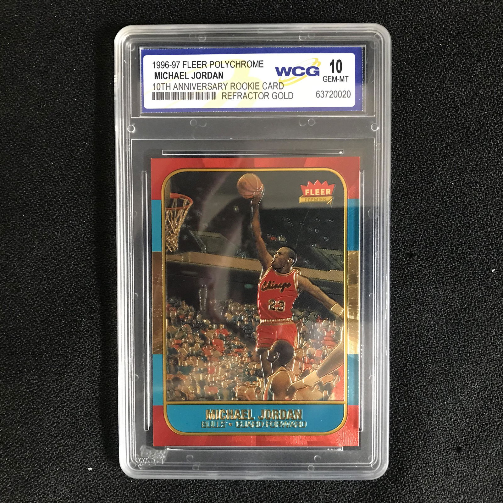 1996-97 FLEER POLYCHROME MICHAEL JORDAN 10th (1 of 2)