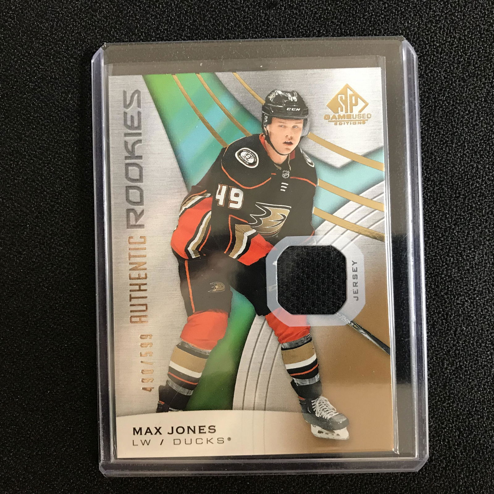 2019-20 SP Game Used Max Jones Authentic Rookies Patch (1 of 1)
