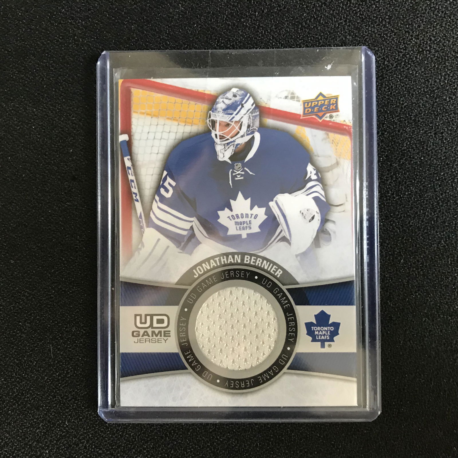 JONATHAN BERNIER 15/16 Upper Deck UD Game-Used Jersey (1 of 1)