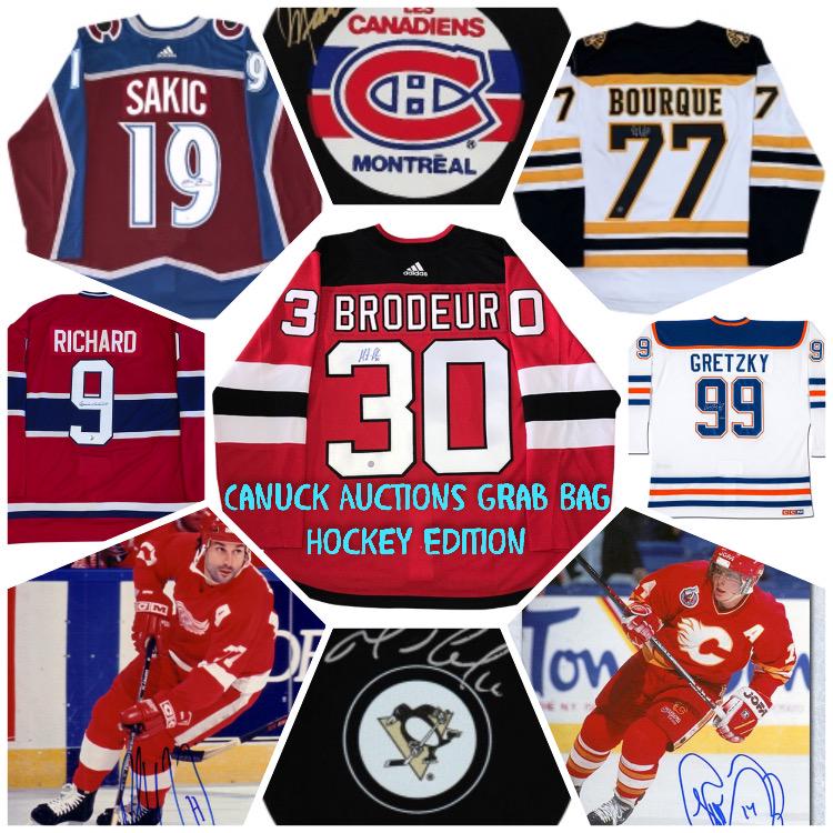 Canuck Auctions Grab Bag - Signed Jersey, Puck, Photo!: Canuck Auctions Grab Bag - Autographed Pro Jersey Edition