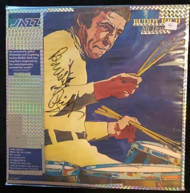 BUDDY RICH "MR DRUMS" LP Signed by Buddy Rich: BUDDY RICH "MR DRUMS" LP Signed by Buddy Rich