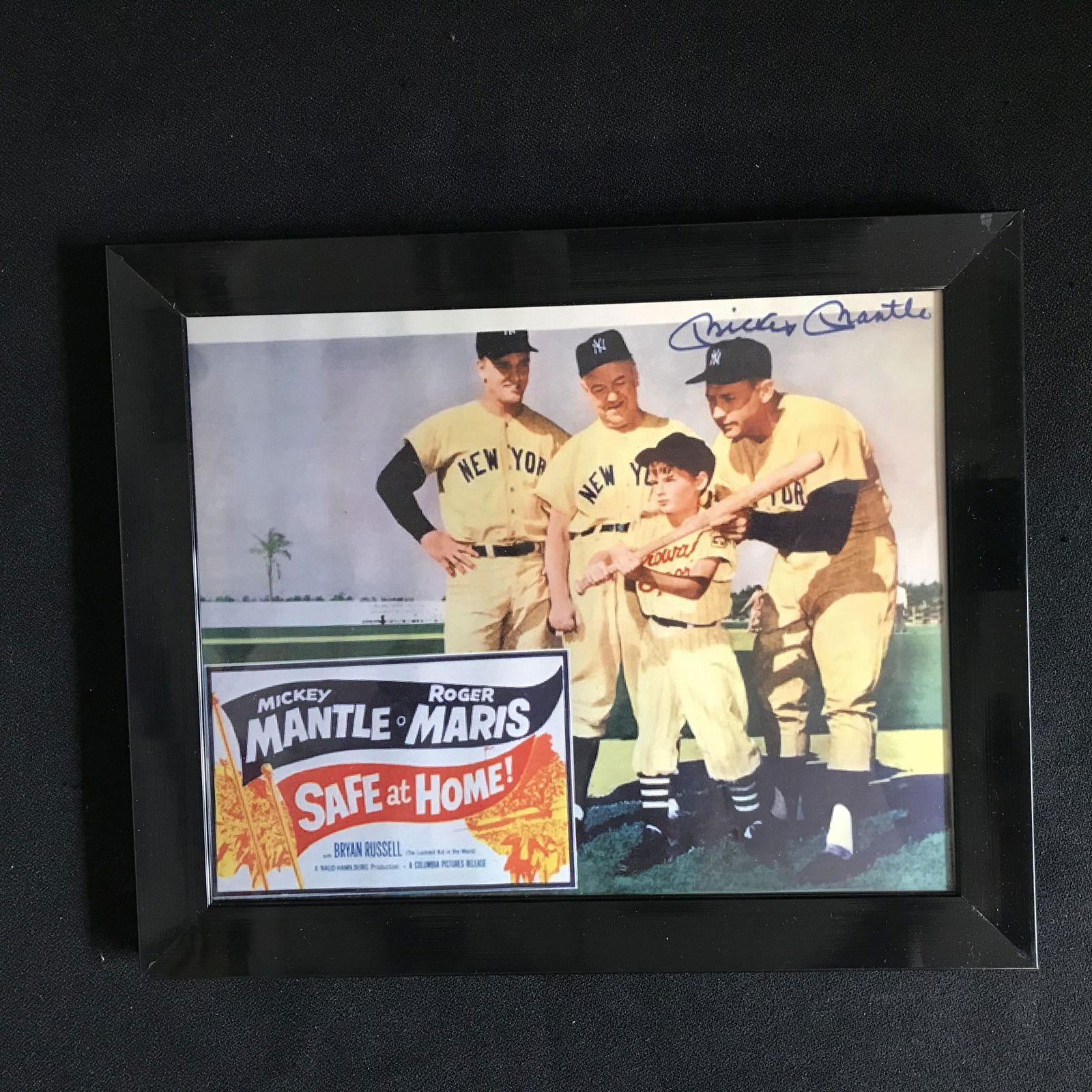 ORIGINAL1962 SAFE AT HOME LOBBY CARD MANTLE & MARIS: ORIGINAL1962 SAFE AT HOME LOBBY CARD MANTLE & MARIS