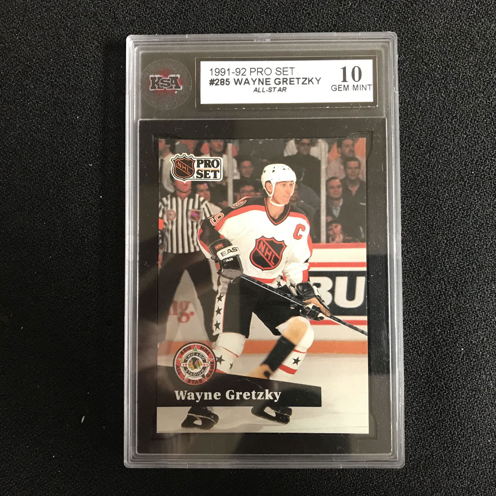 1991-92 PRO SET #285 WAYNE GRETZKY All-Star (10 GEM (1 of 1)