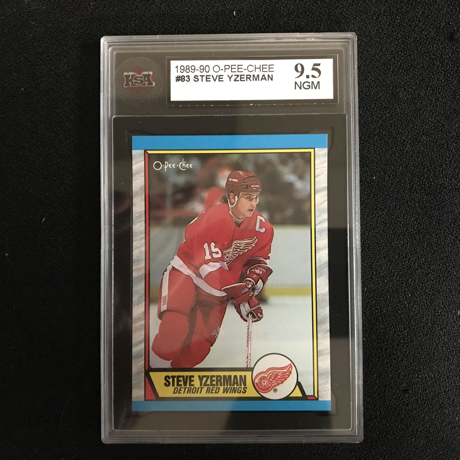 1989-90 O-PEE-CHEE #83 STEVE YZERMAN (9.5 NGM) (1 of 1)