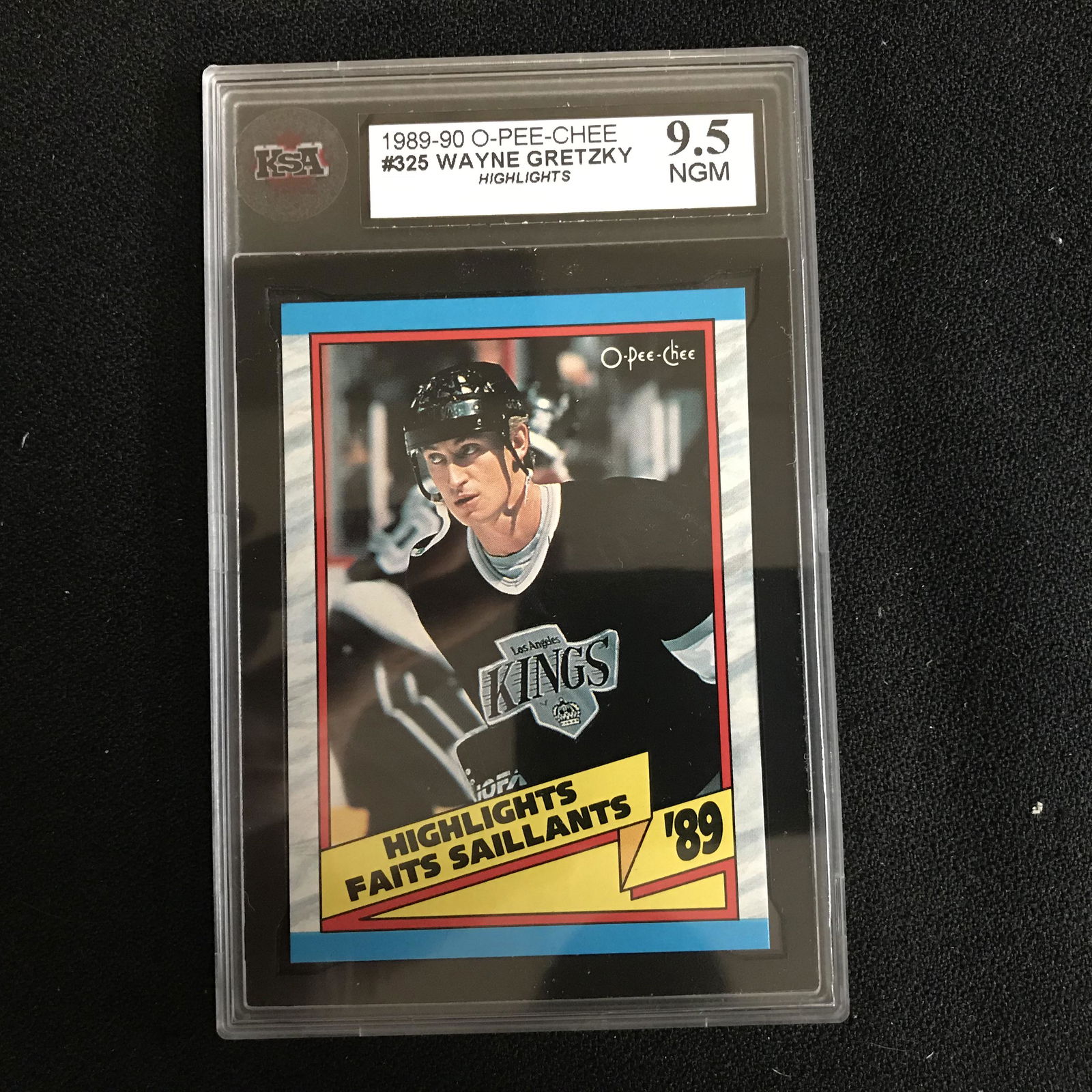 1989-90 O-PEE-CHEE #325 WAYNE GRETZKY Highlights (9.5 (1 of 1)