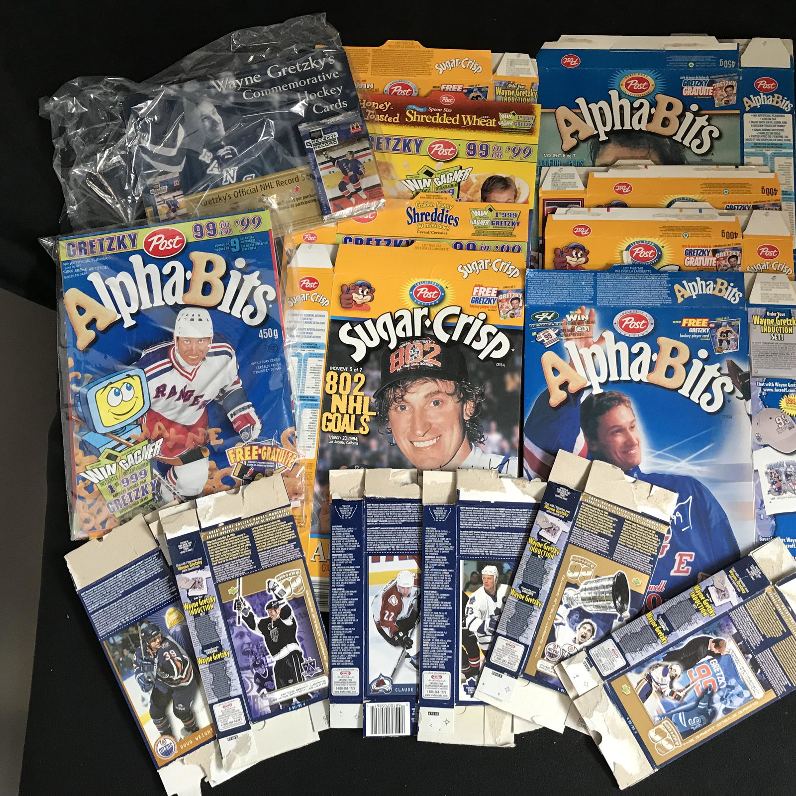 WAYNE GRETZKY HOCKEY CEREAL BOXES LOT (1 of 1)
