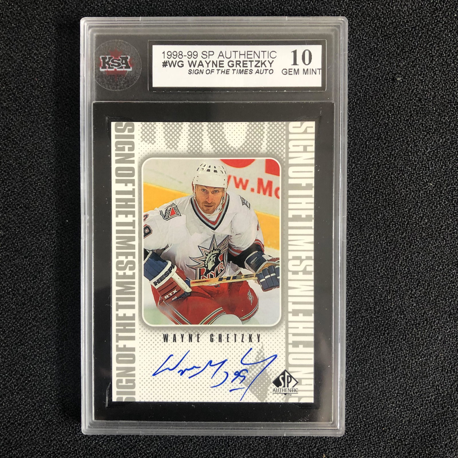 1998-99 SP AUTHENTIC #WG WAYNE GRETZKY Sign of the Time (1 of 2)