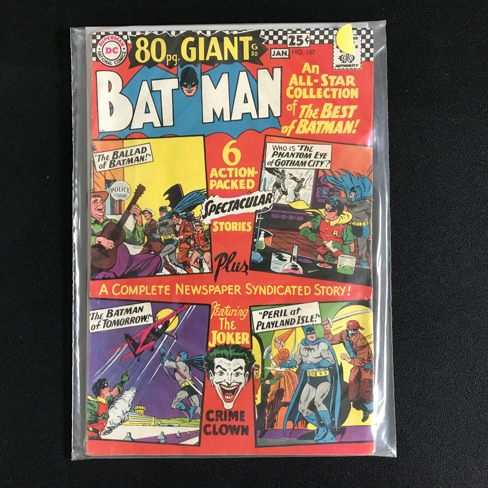 BATMAN #187 (DC COMICS) 80 page GIANT (1 of 1)