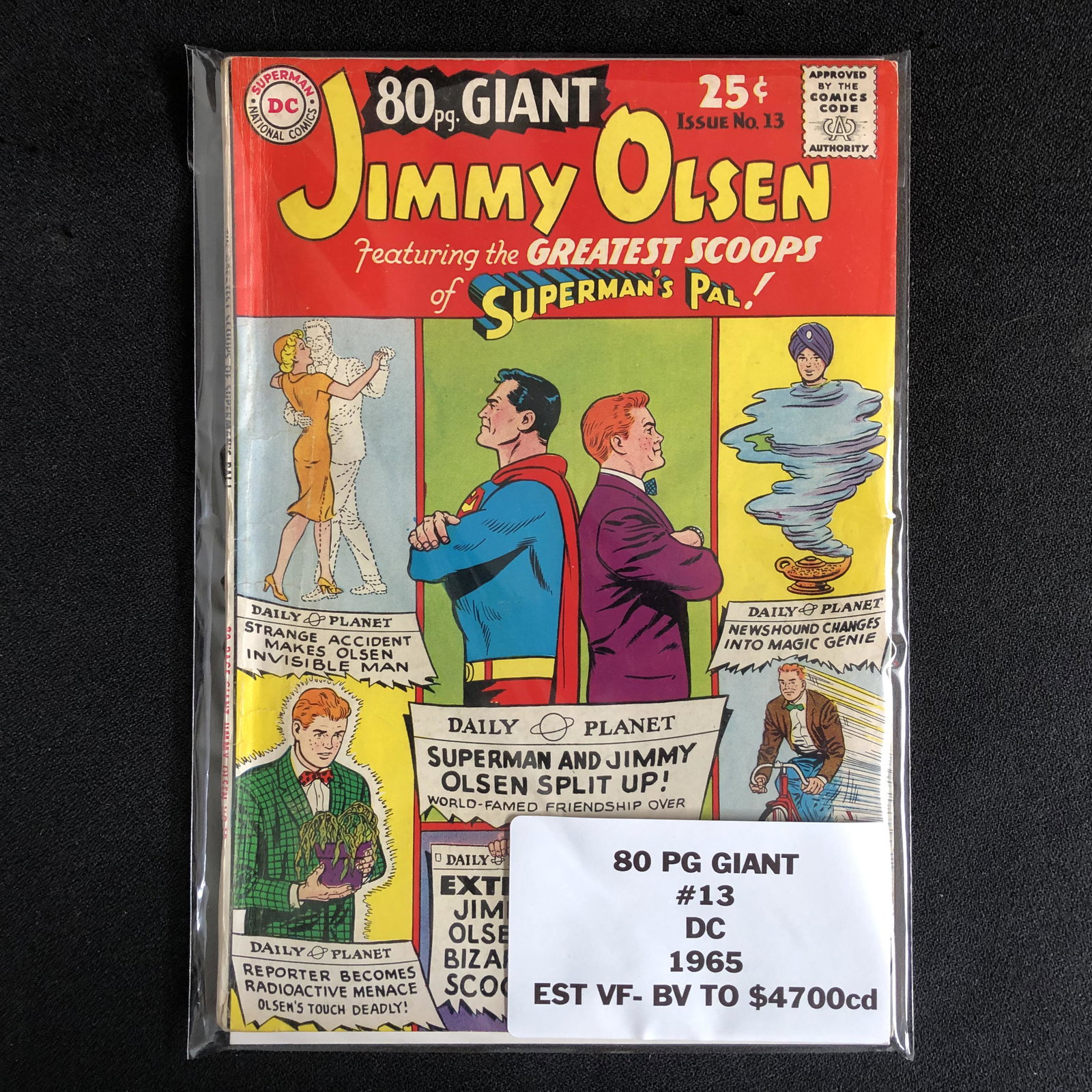 80 pg GIANT JIMMY OLSEN #13 (DC COMICS) 1965 (1 of 1)