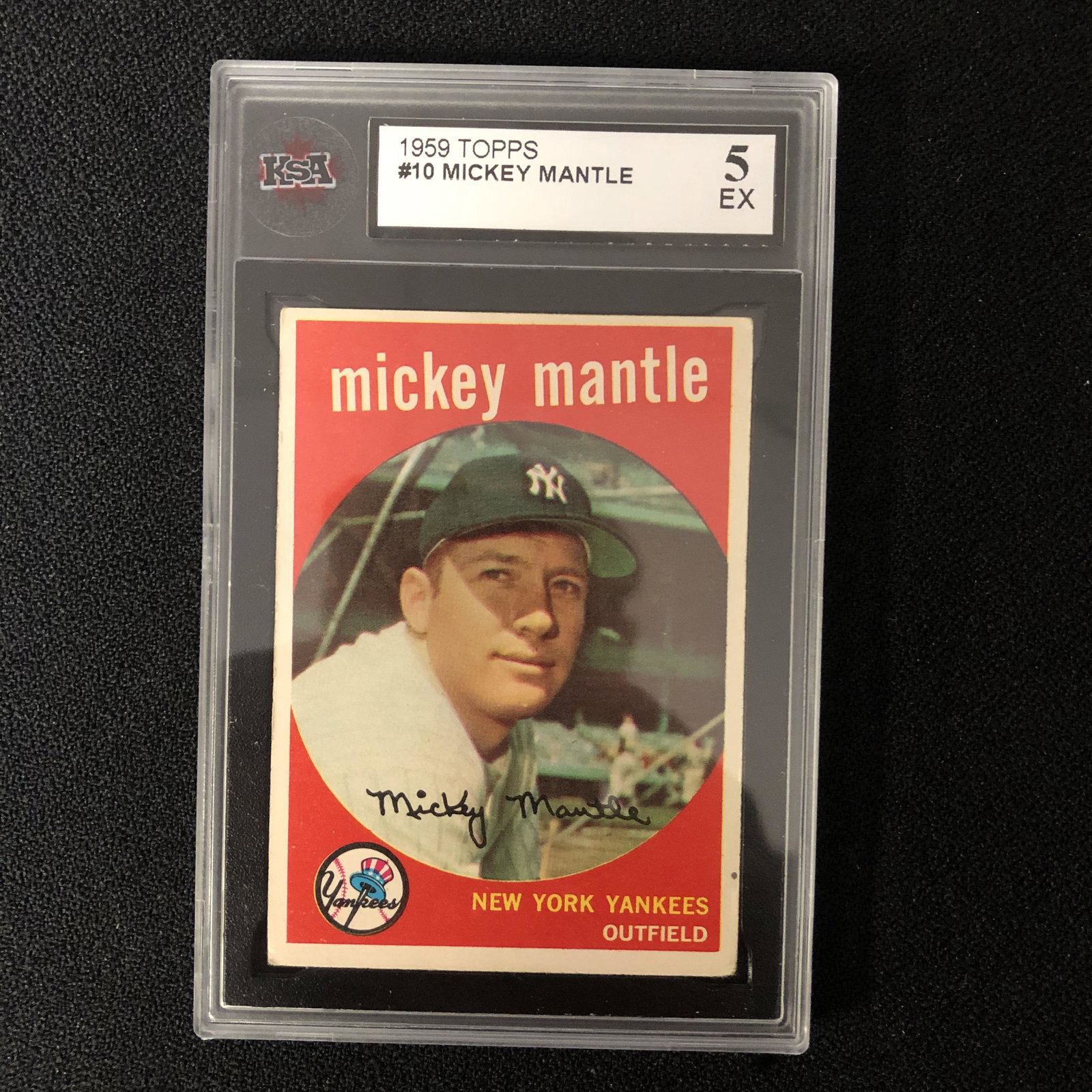 1959 TOPPS #10 MICKEY MANTLE (5 EX) (1 of 2)
