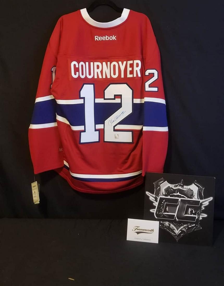 Yvan Cournoyer Signed Canadiens Jersey (Frameworth COA) (1 of 1)