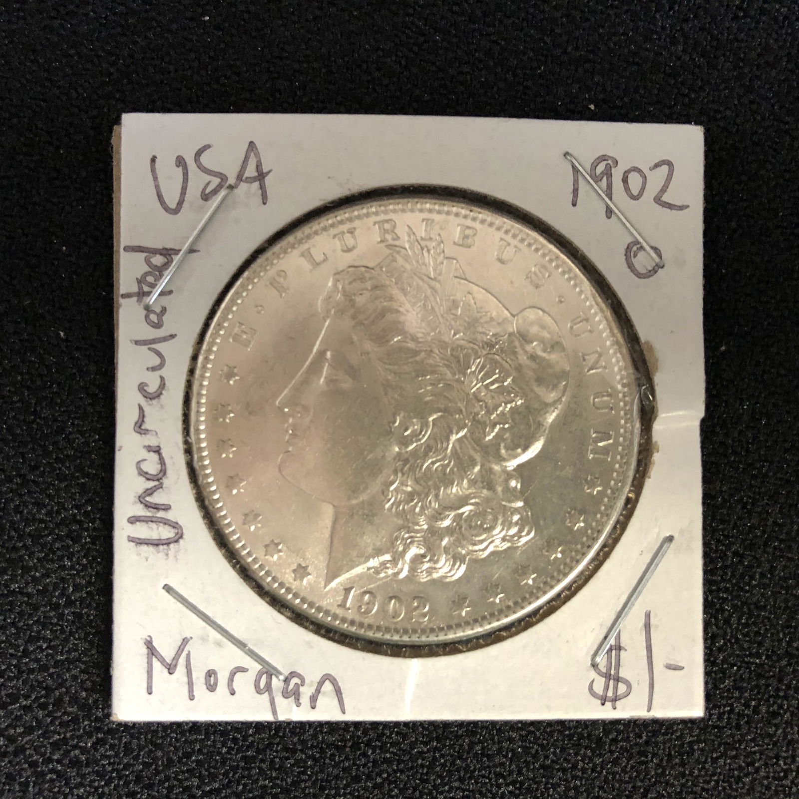 1902 USA MORGAN SILVER DOLLAR(O) UNCIRCULATED (1 of 2)