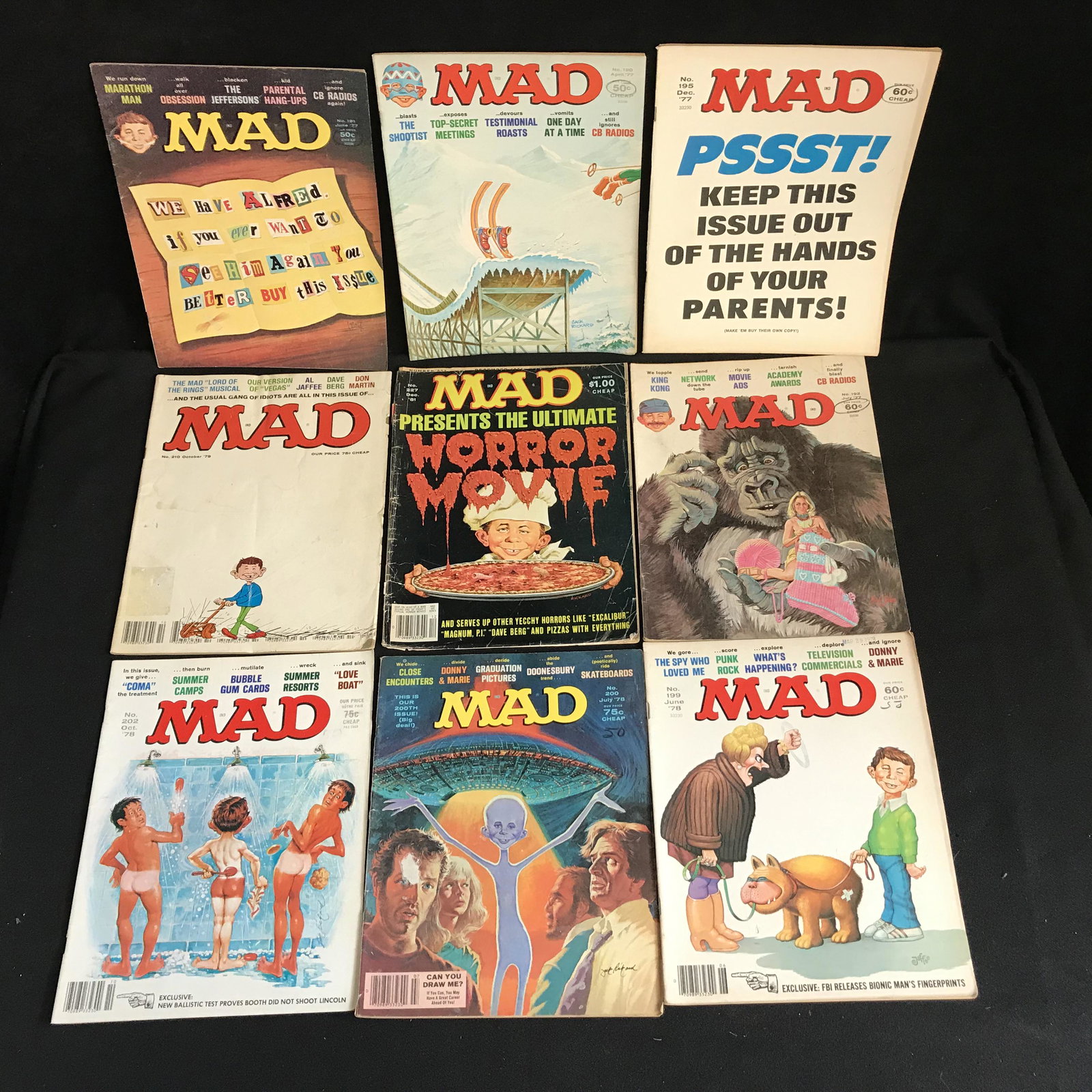 VINTAGE MAD MAGAZINE LOT: VINTAGE MAD MAGAZINE LOT