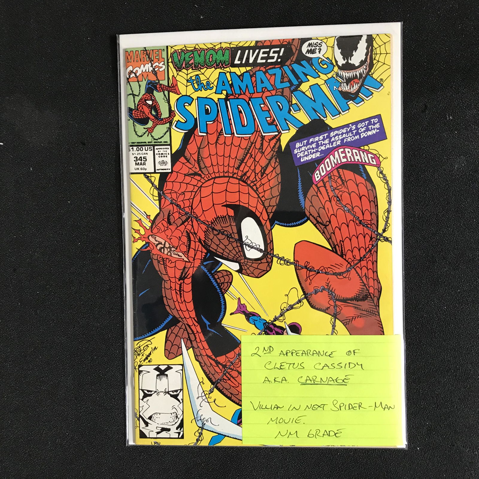 The AMAZING SPIDER-MAN #345 (MARVEL COMICS) (1 of 1)