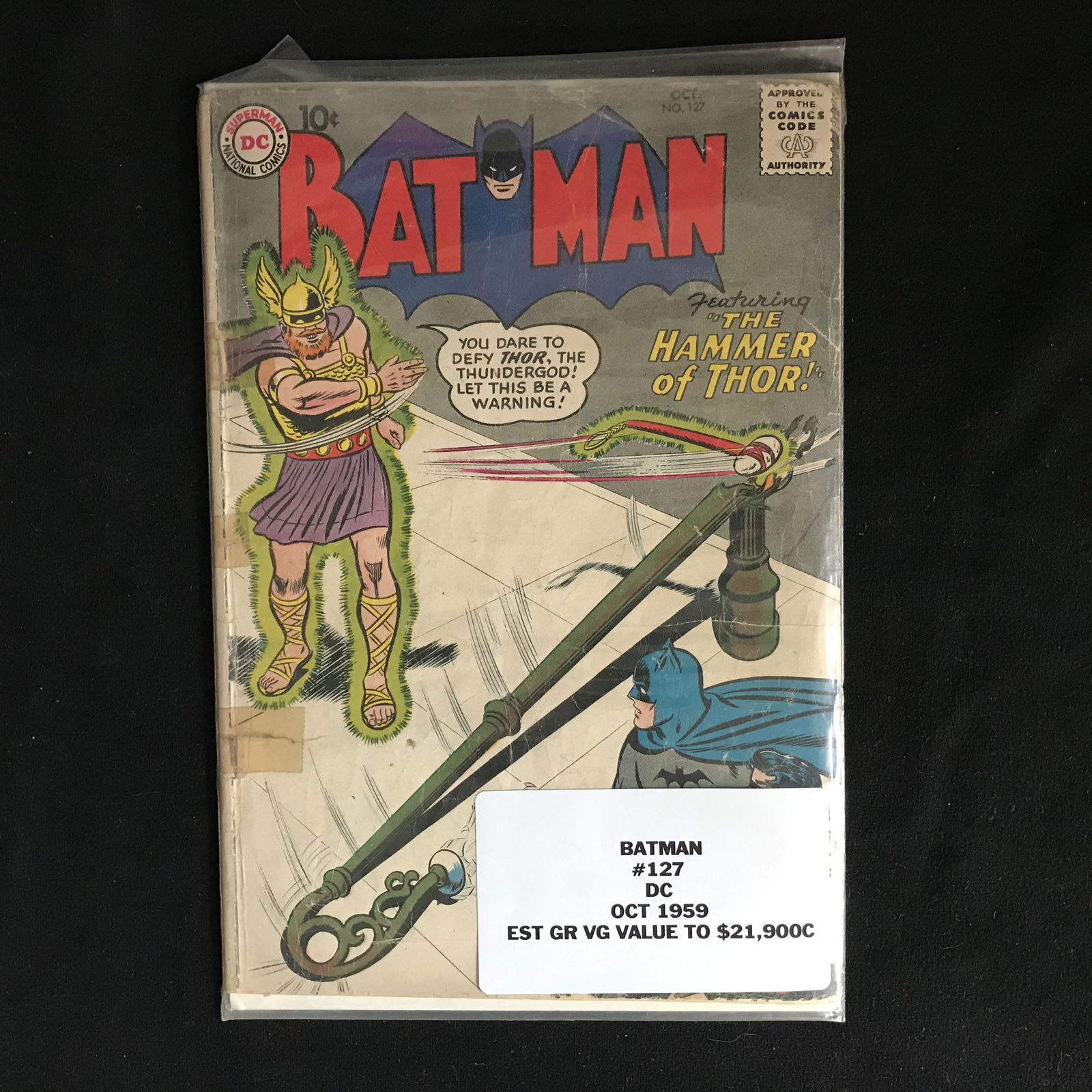 BATMAN #127 (DC COMICS) 1959 (1 of 1)