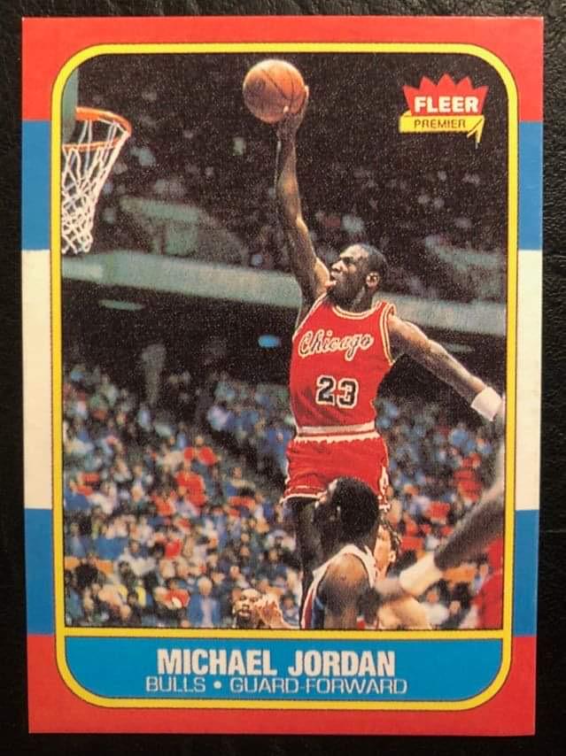 1986 Fleer #57 Basketball Michael Jordan RC (REPRINT) (1 of 2)