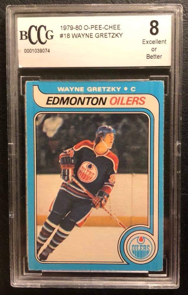 1979-80 O-PEE-CHEE #18 WAYNE GRETZKY Rookie Card (8 (1 of 2)