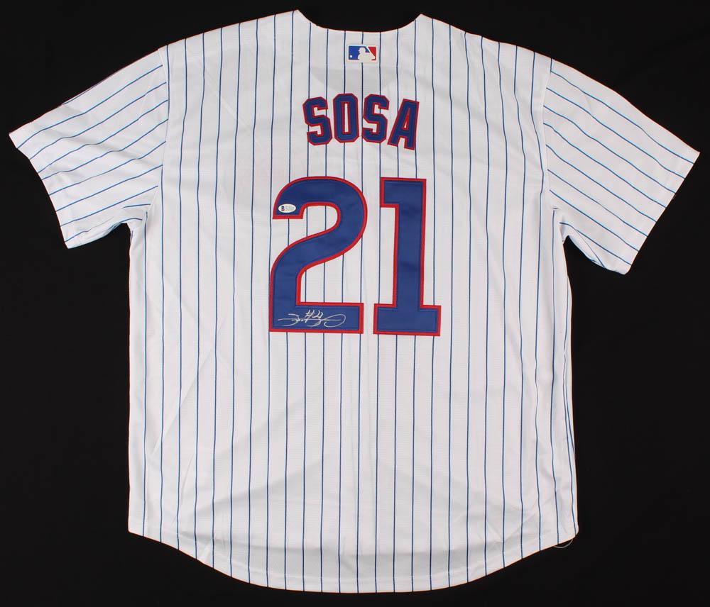 Sammy Sosa Signed Jersey (Beckett COA) (1 of 3)
