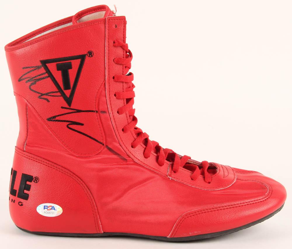 Mike Tyson Signed Title Boxing Shoe (PSA COA) (1 of 3)