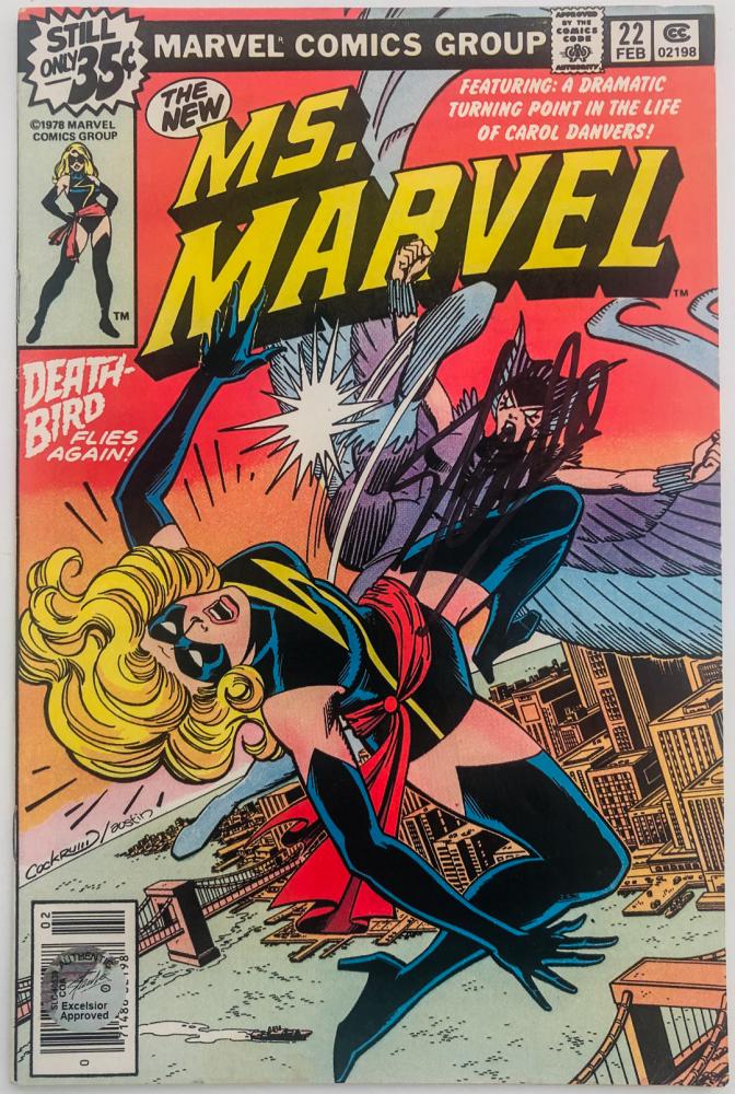 Stan Lee Signed 1979 "Ms. Marvel" Issue #22 Marvel (1 of 1)