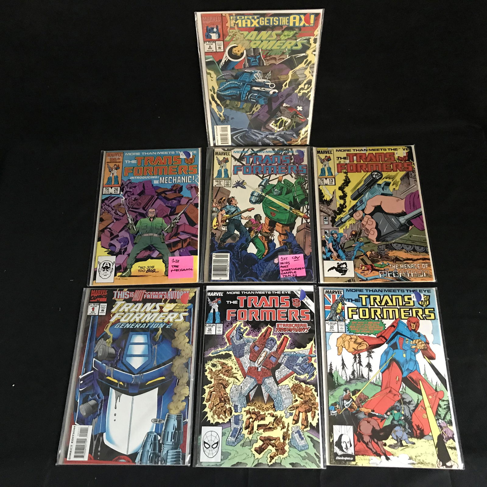 TRANSFORMERS COMIC BOOK LOT (MARVEL COMICS) (1 of 1)