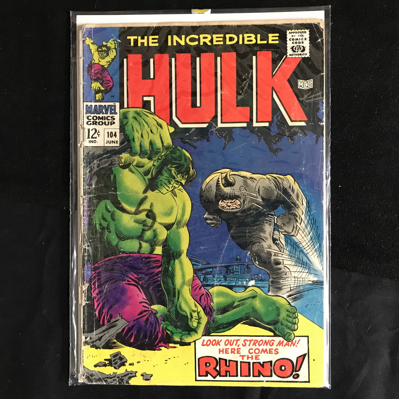 The INCREDIBLE HULK #104 (MARVEL COMICS) (1 of 1)