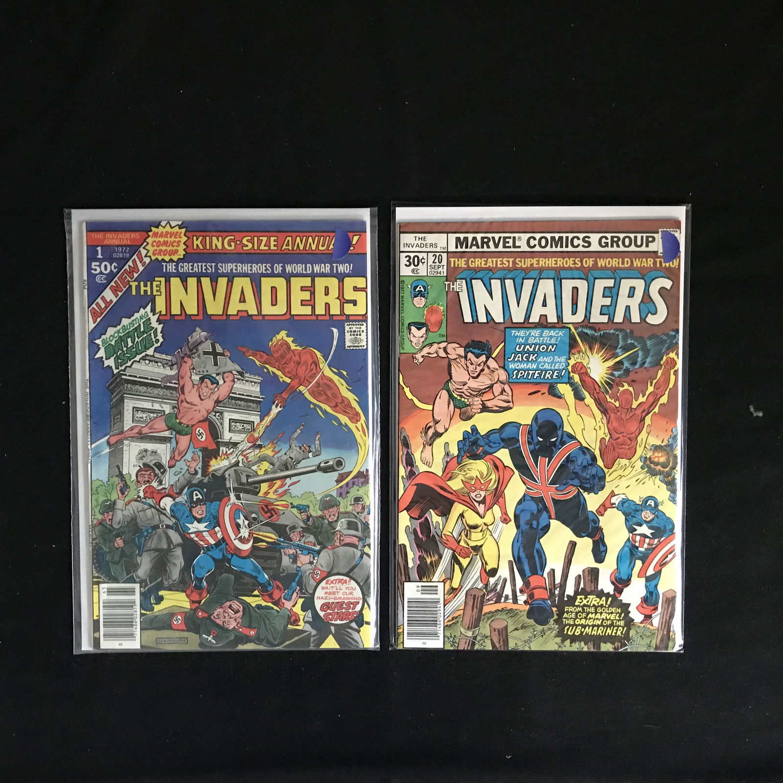 THE INVADERS COMIC BOOK LOT (MARVEL COMICS) (1 of 1)