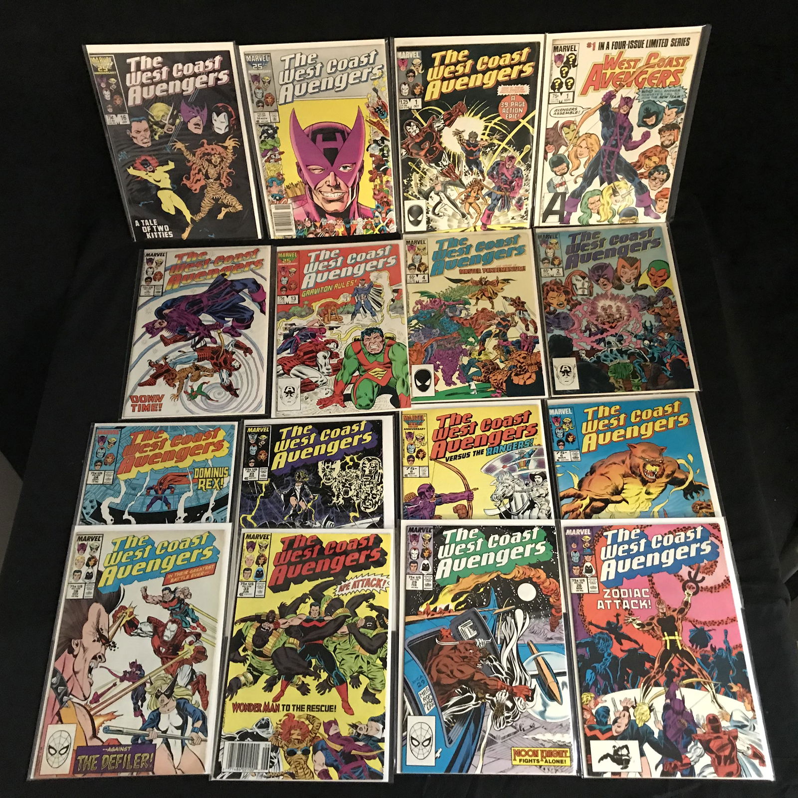 THE WEST COAST AVENGERS COMIC BOOK LOT (MARVEL COMICS) (1 of 1)
