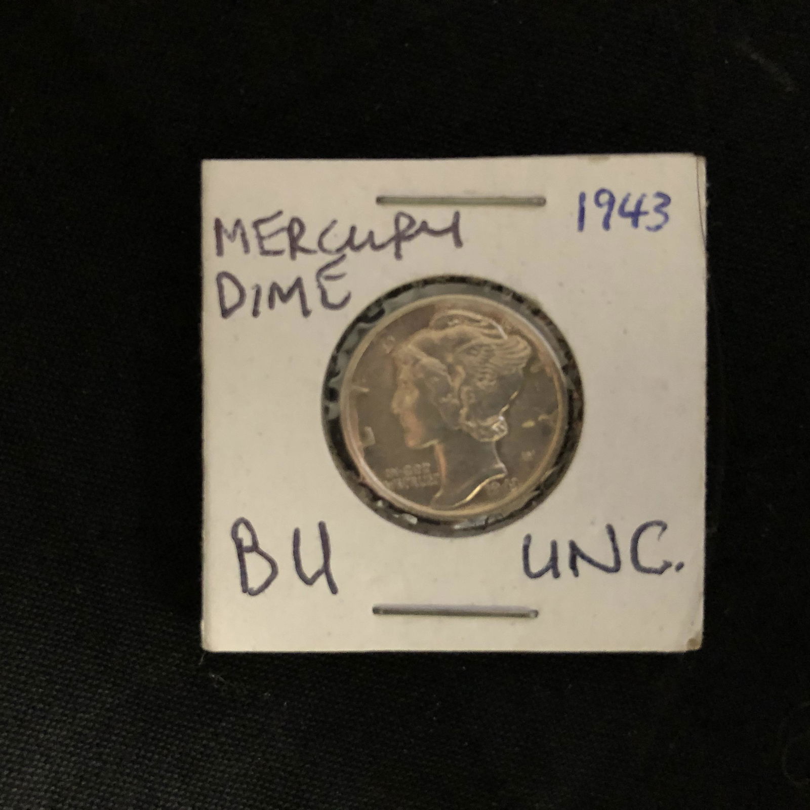 1943 MERCURY DIME UNCIRCULATED (1 of 2)