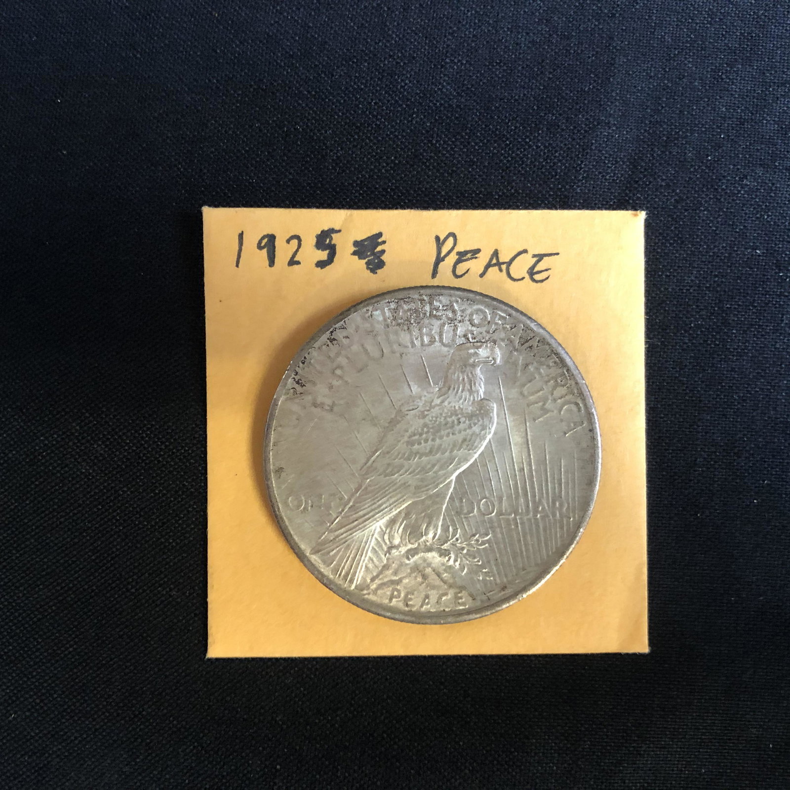1925 USA SILVER PEACE DOLLAR (1 of 2)