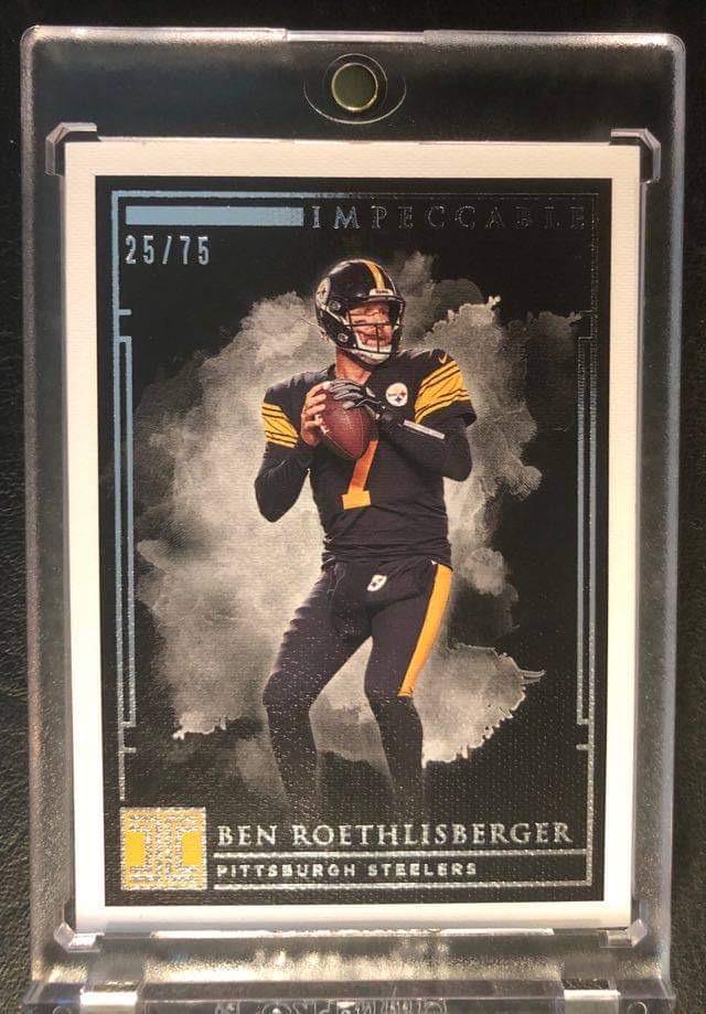 2019 Panini Impeccable BEN ROETHLISBERGER #26: 2019 Panini Impeccable BEN ROETHLISBERGER #26