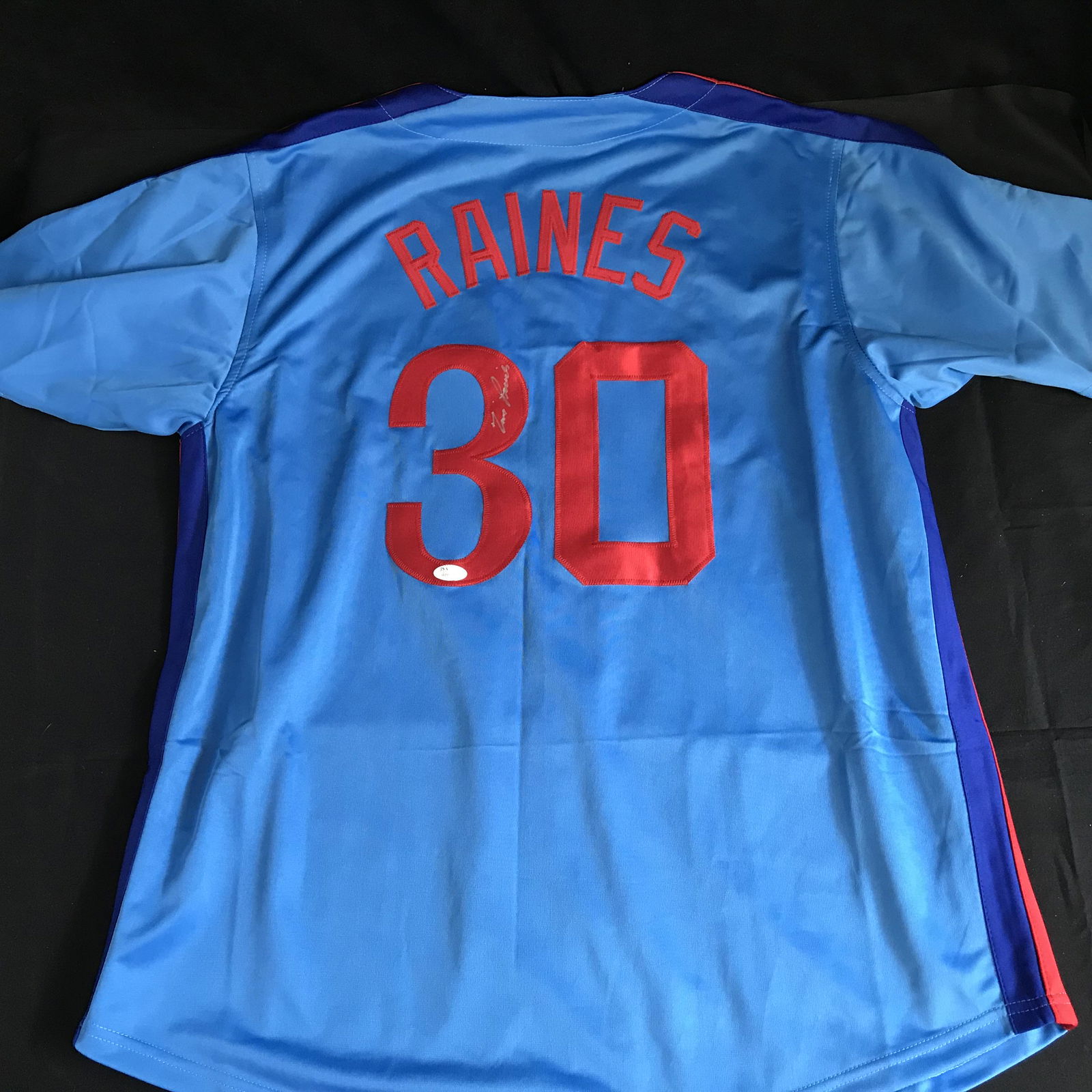TIM RAINES SIGNED MONTREAL EXPOS BASEBALL JERSEY ( JSA (1 of 4)