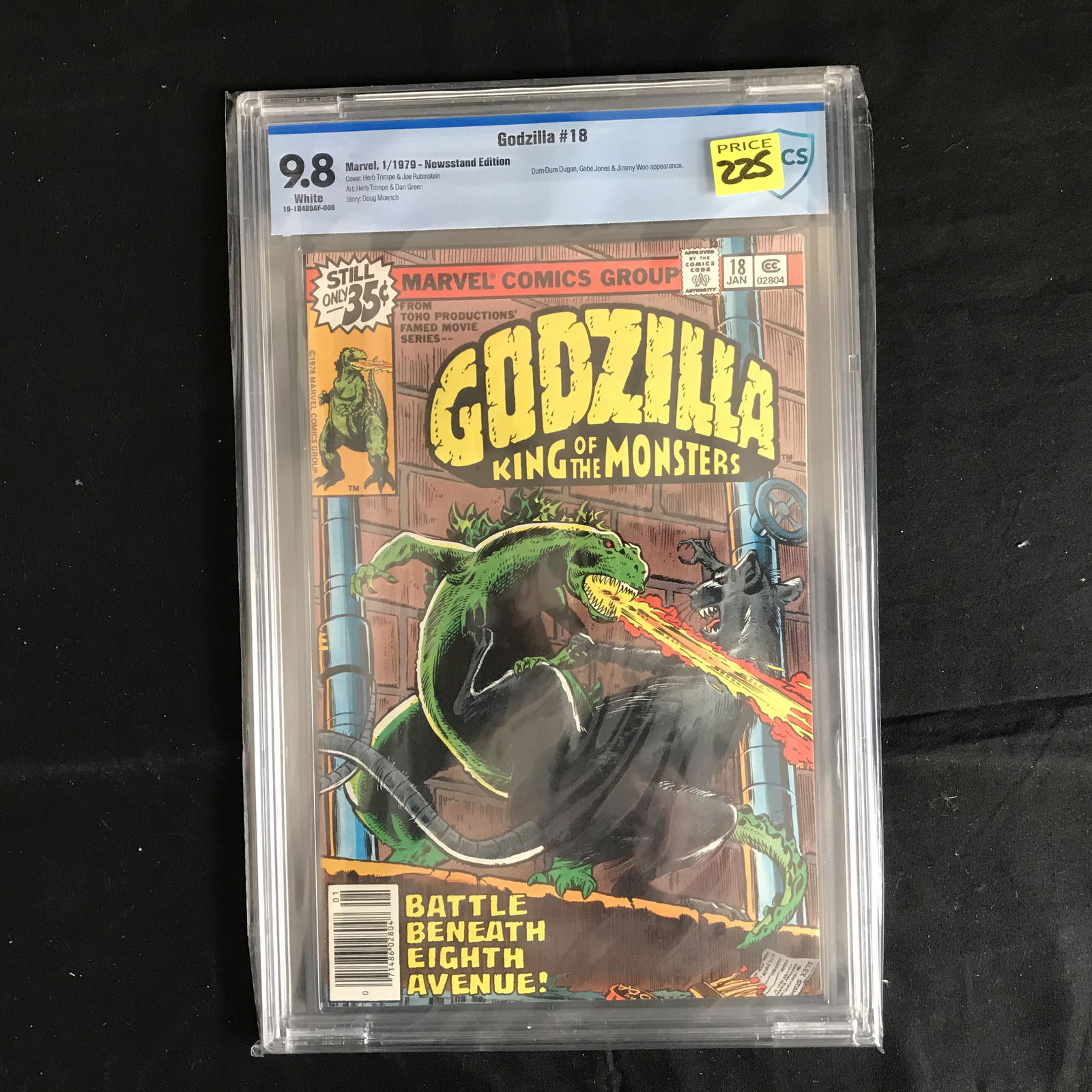 MARVEL COMICS GODZILLA NO.18 CBCS 9.8 (1 of 1)