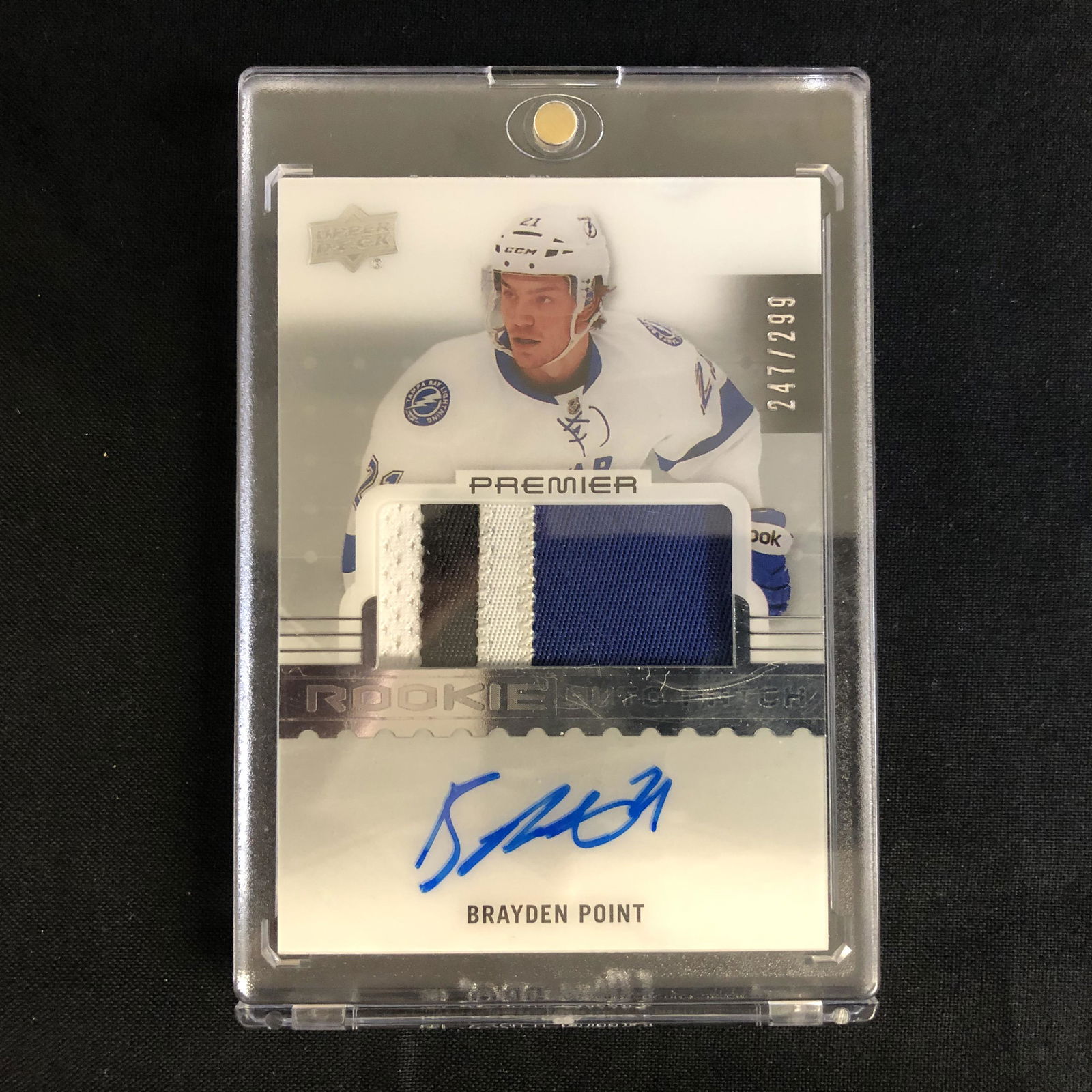 UPPER DECK PREMIER ROOKIE PATCH AUTO BRAYDEN POINT (1 of 2)
