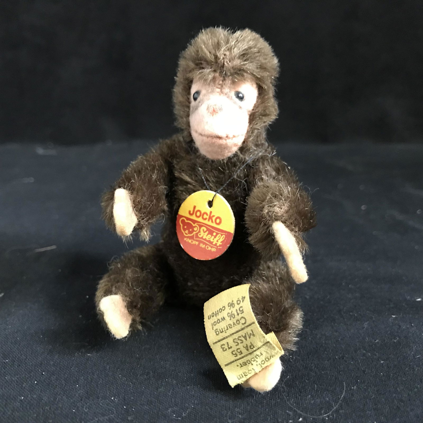 Vintage Steiff â€œJockoâ€ Monkey German Toy: Vintage Steiff â€œJocko” Monkey German Toy Collectible