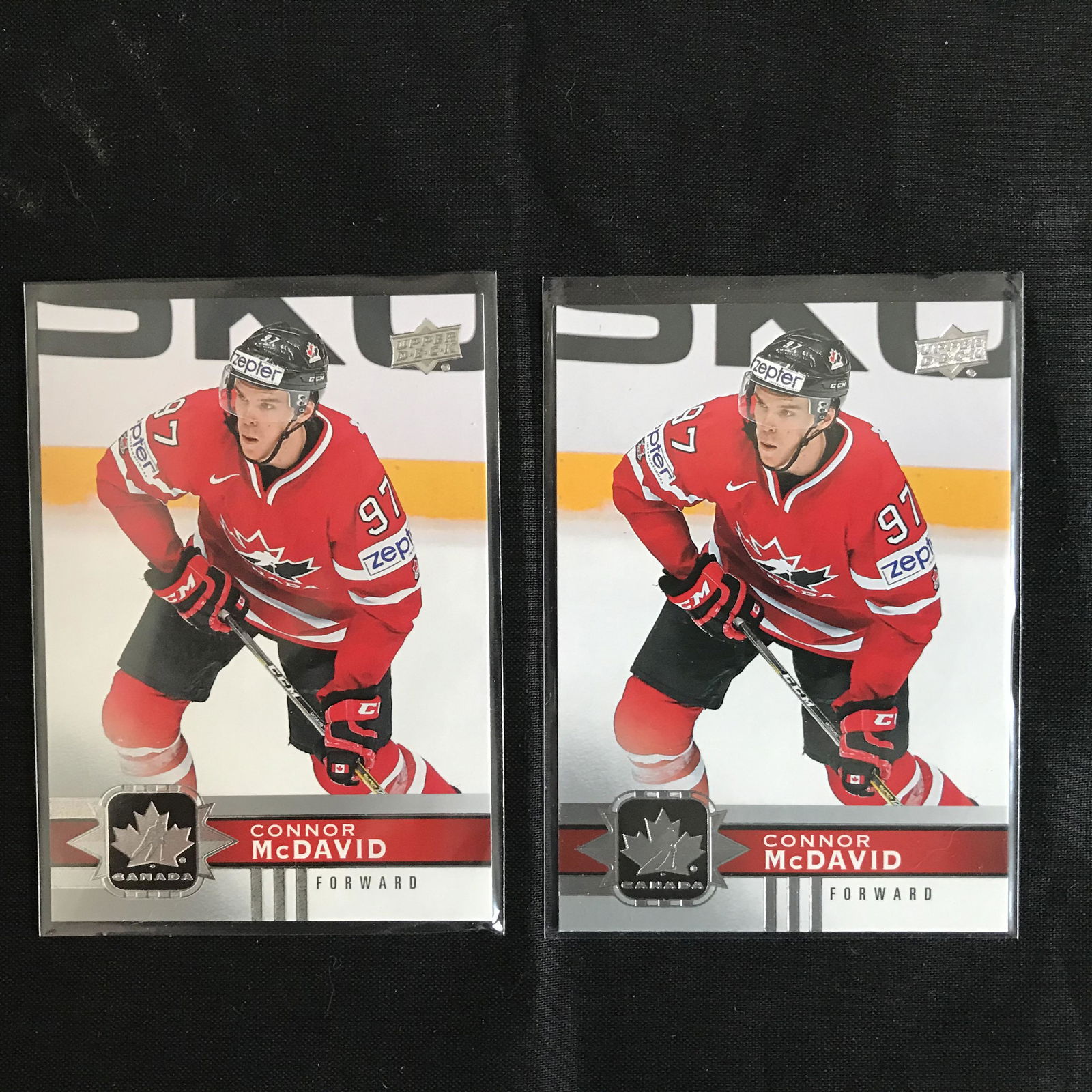 CONNOR McDAVID UPPER DECK TEAM CANADA HOCKEY CARD LOT (1 of 1)