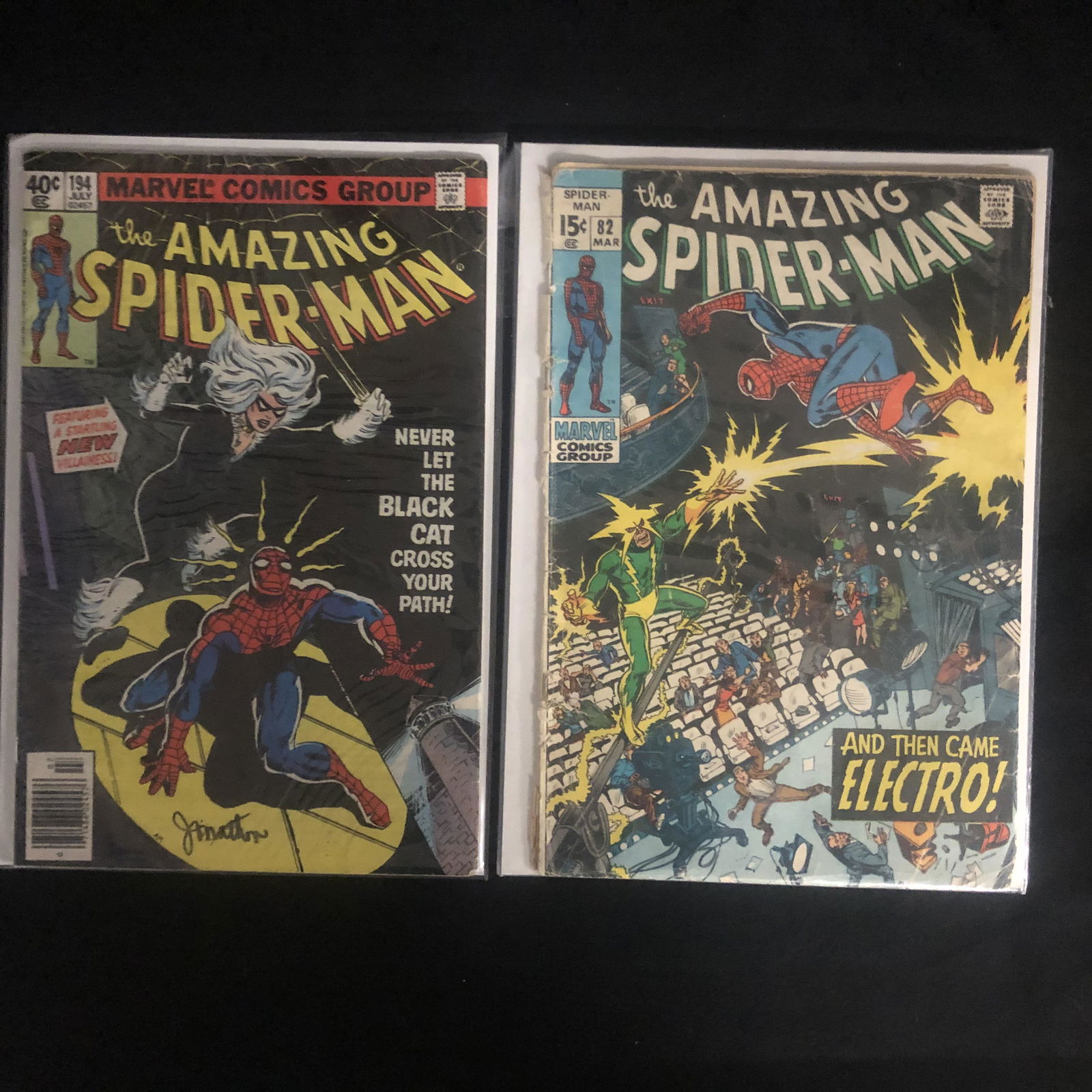 The AMAZING SPIDER-MAN #194 & #82 (MARVEL COMICS) (1 of 1)