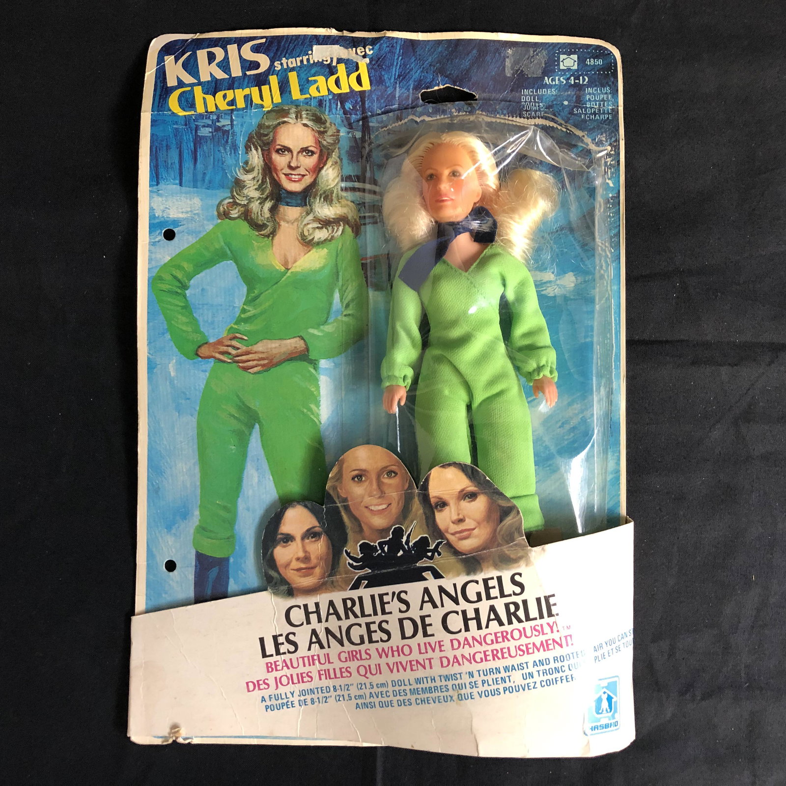 ON CARD VINTAGE HASBRO CHARLIES ANGEL'S CHERYL LADD: ON CARD VINTAGE HASBRO CHARLIES ANGEL'S CHERYL LADD