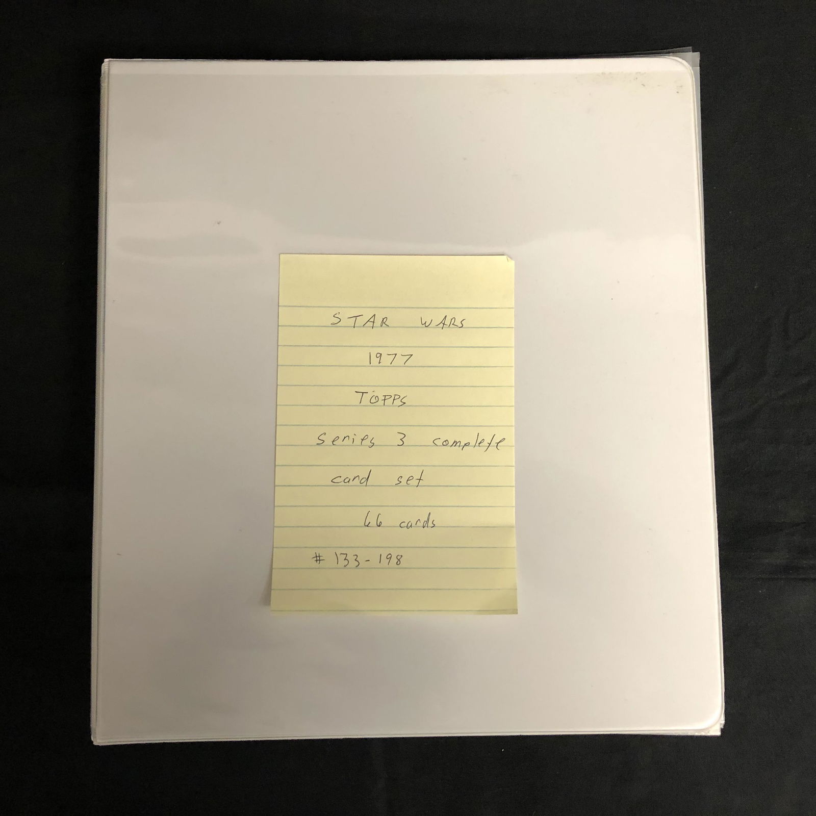 1977 STAR WARS TOPPS SERIES 3 COMPLETE CARD SET (66 (1 of 3)