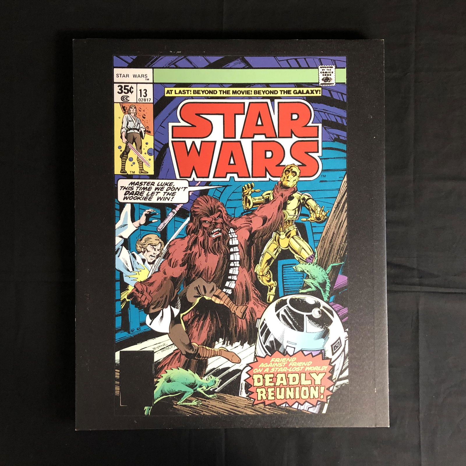 STAR WARS #13 LARGE COMIC BOOK COVER MATTED (1 of 1)