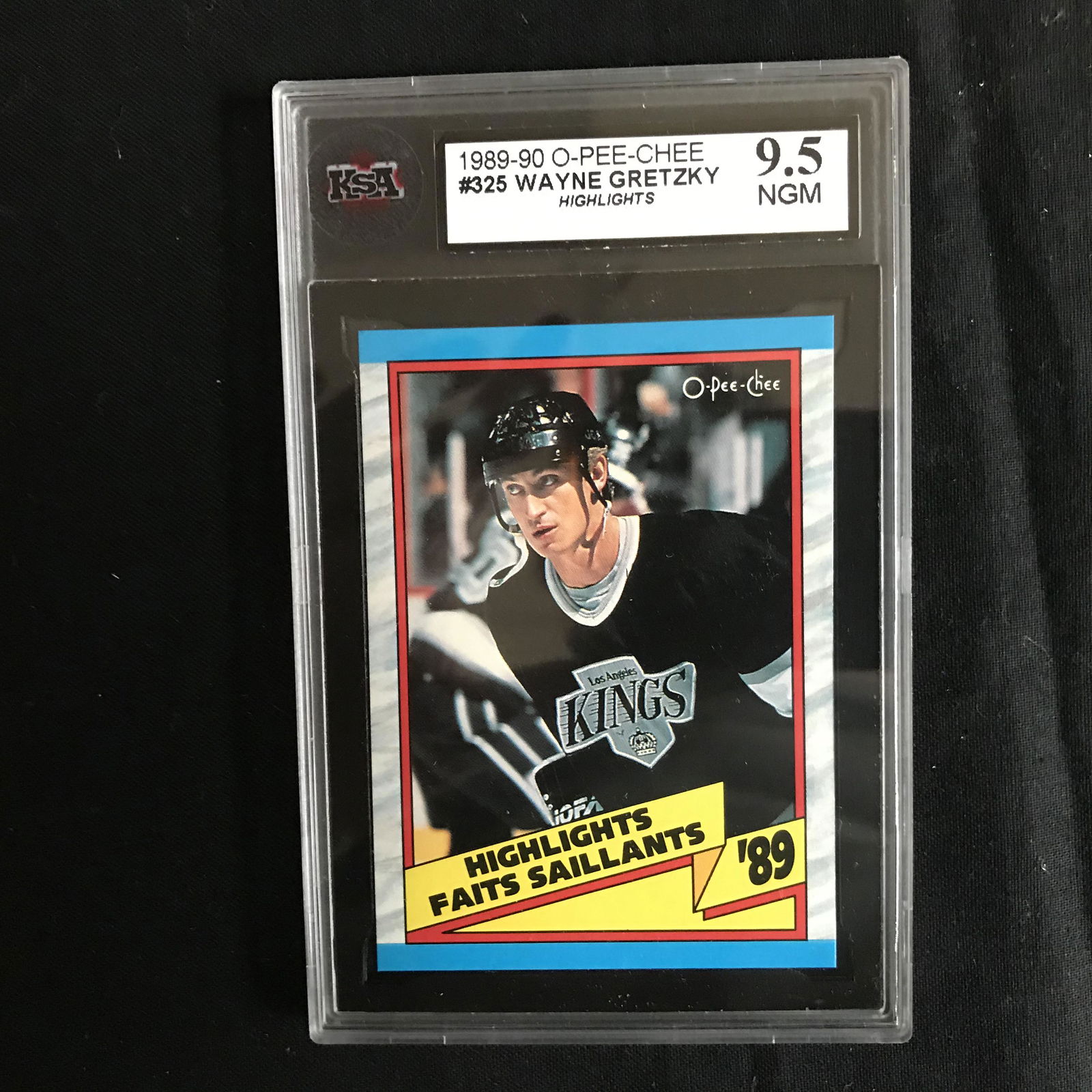 1989-90 O-PEE-CHEE #325 WAYNE GRETZKY Highlights (9.5 (1 of 1)