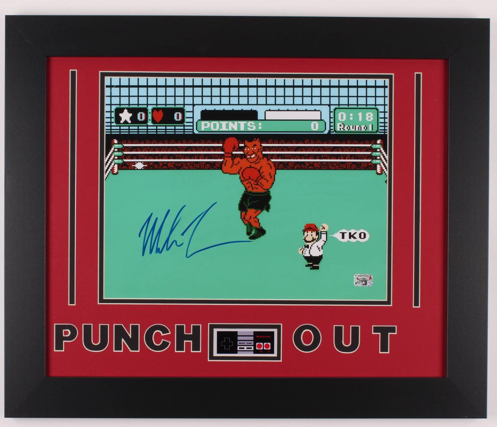 Mike Tyson Signed "Punch-Out!!" 19.5x23 Framed Photo (1 of 1)