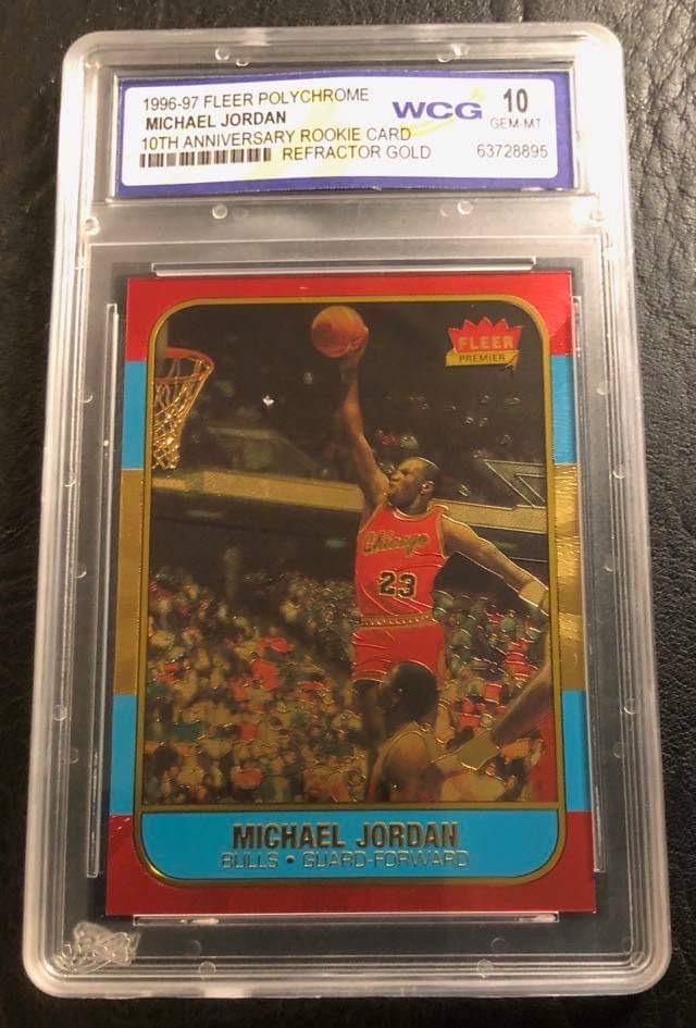 1996-97 FLEER POLYCHROME MICHAEL JORDAN 10th (1 of 2)