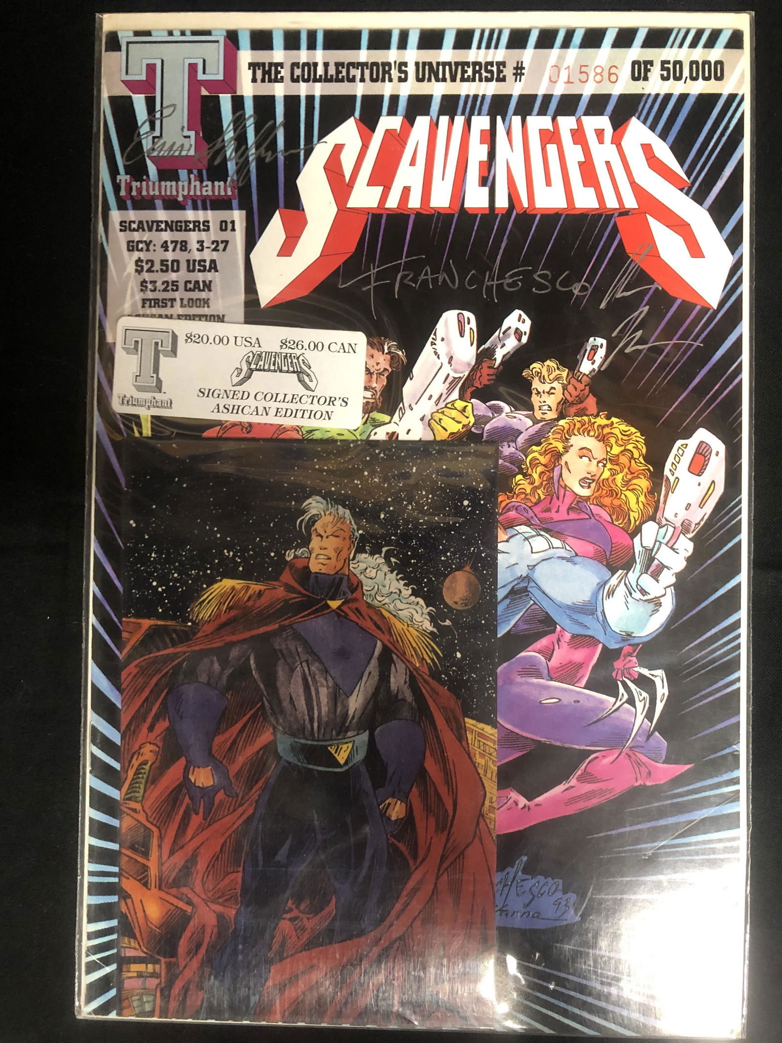 SCAVENGERS #1 (TRIUMPHANT COMICS) SIGNED COLLECTOR'S AS (1 of 3)