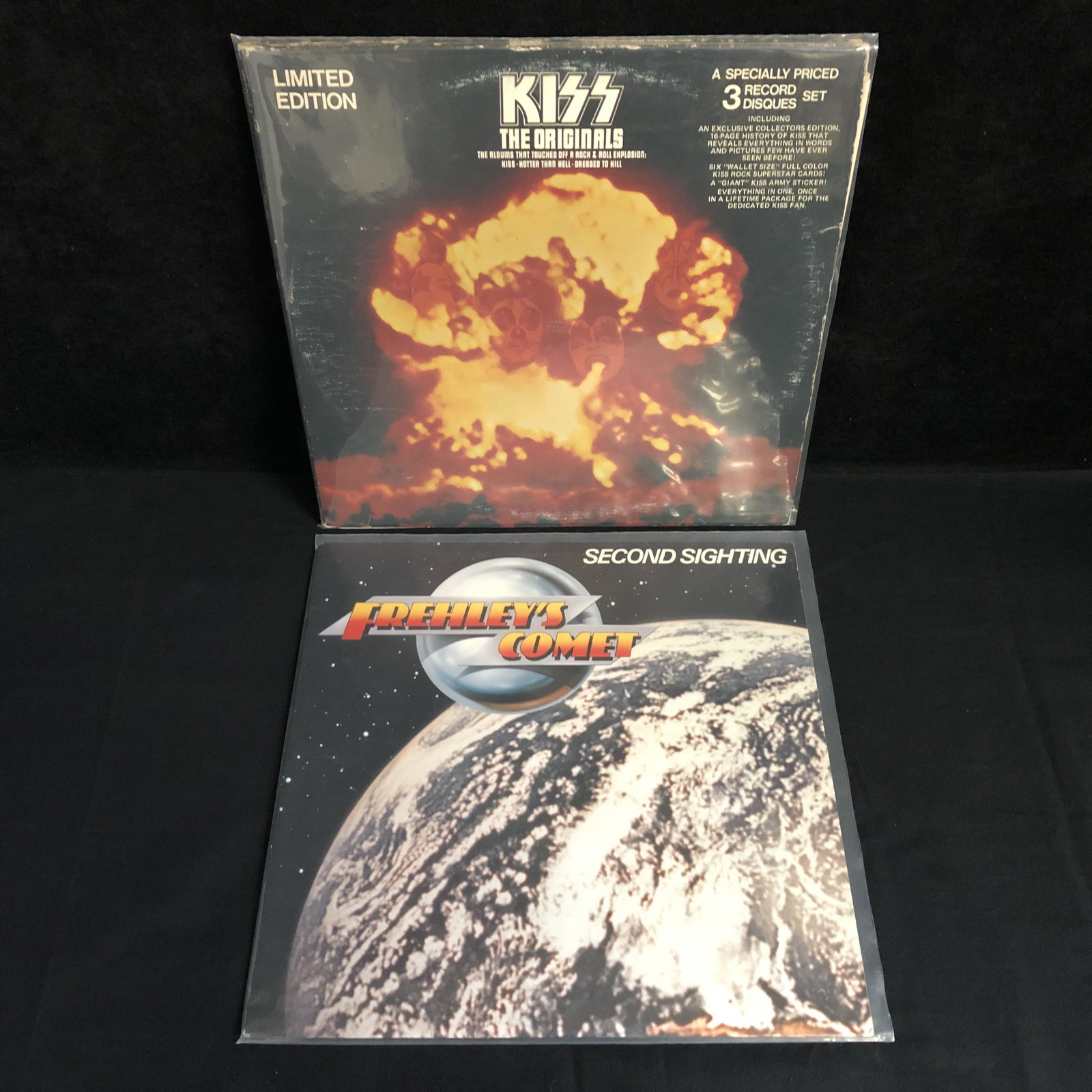 VINYL RECORD LOT (KISS/ FREHLEY'S COMET): VINYL RECORD LOT (KISS/ FREHLEY'S COMET)