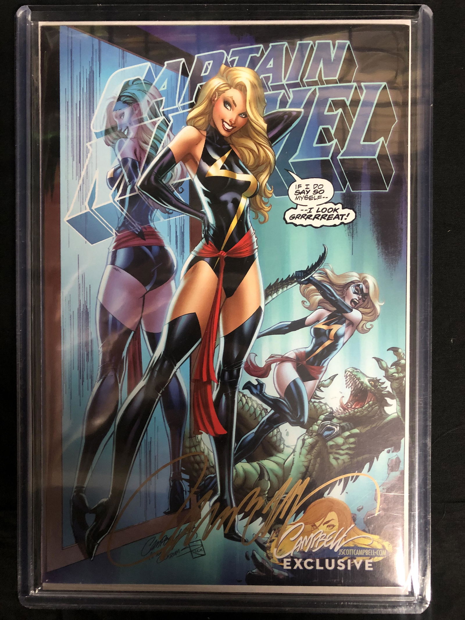 CAPTAIN MARVEL #1B (MARVEL COMICS) Signed by SCOTT CAMP (1 of 3)