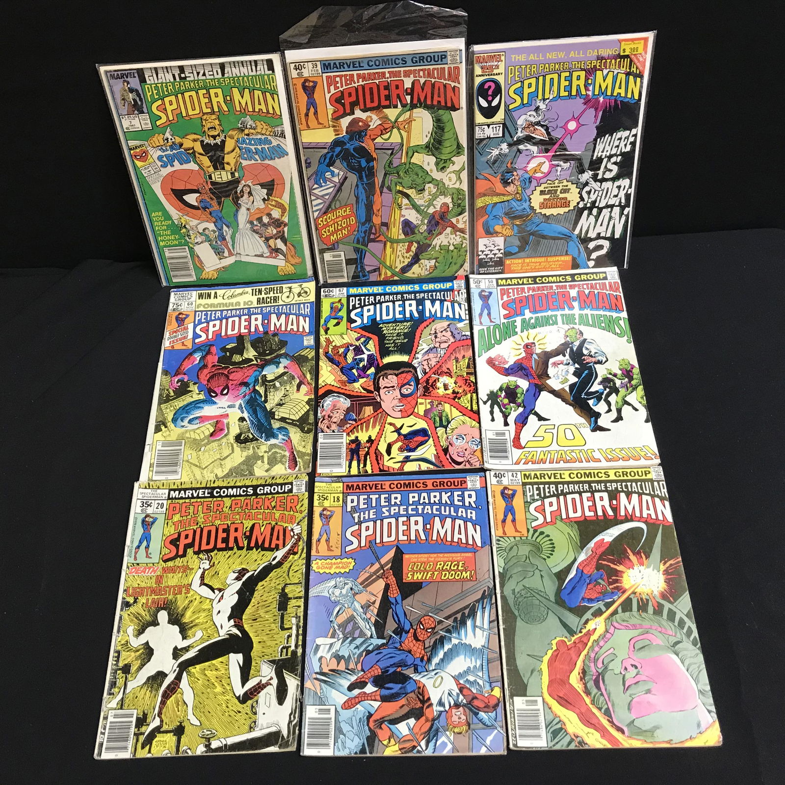 PETER PARKER THE SPECTACULAR SPIDER-MAN COMIC BOOK LOT (1 of 1)