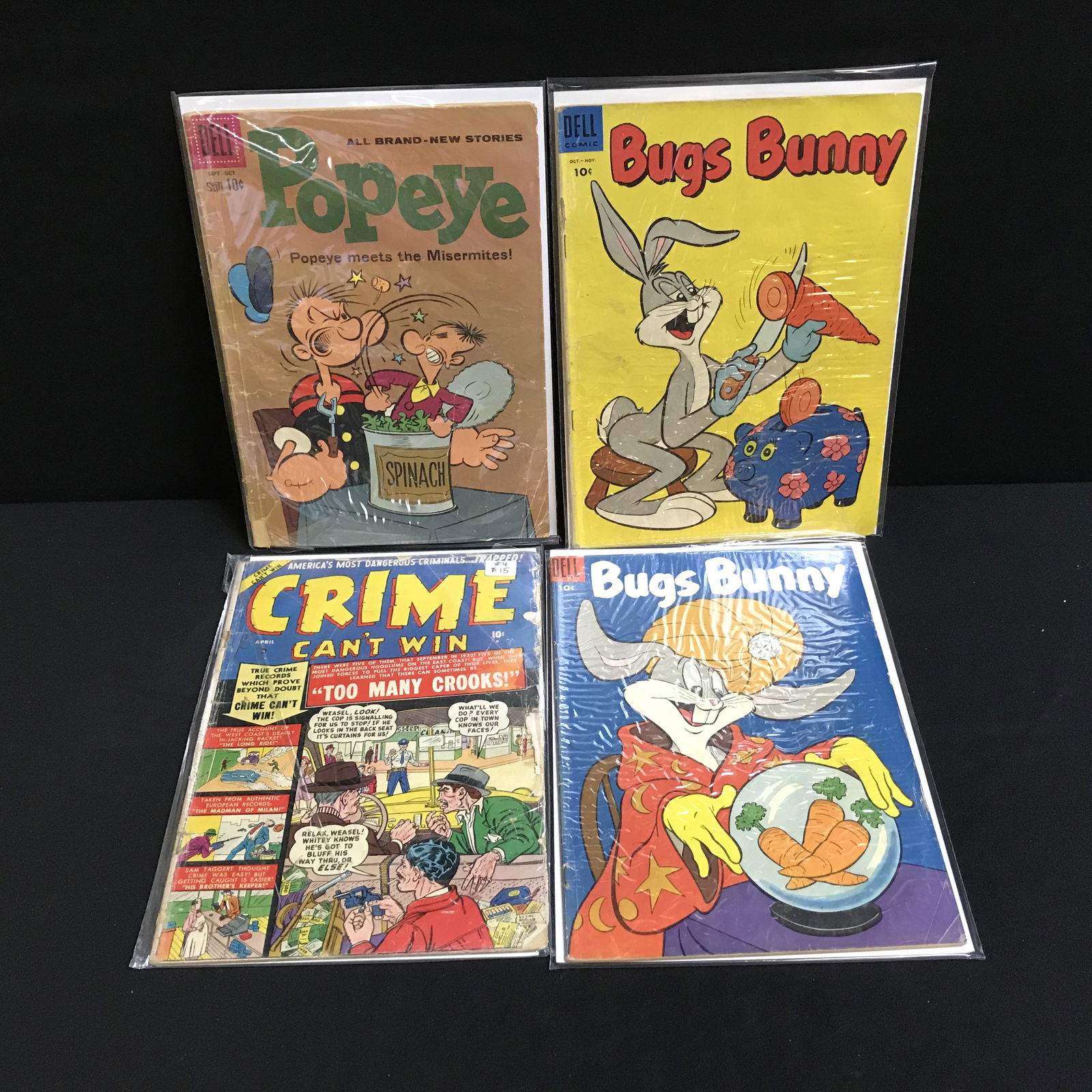 VINTAGE DELL COMICS BOOK LOT (POPEYE, BUGS BUNNY...) (1 of 1)