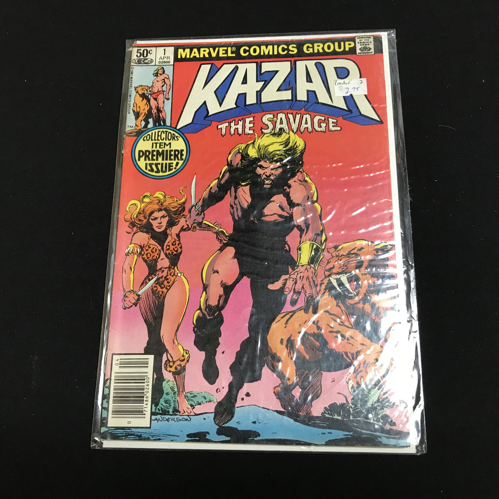 KAZAR The Savage #1 (MARVEL COMICS) (1 of 1)
